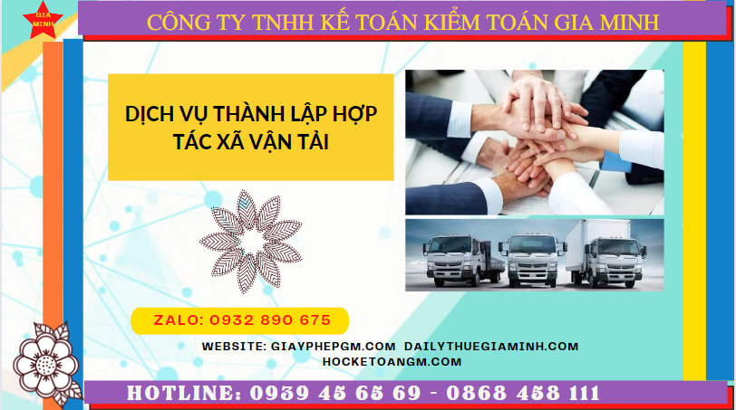 DỊCH VỤ THÀNH LẬP HỢP TÁC XÃ VẬN TẢI TẠI NGHỆ AN 6 Dịch vụ thành lập hợp tác xã vận tải tại Nghệ An