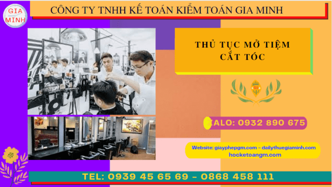 Quy trình thủ tục mở tiệm cắt tóc tại Vĩnh Phúc