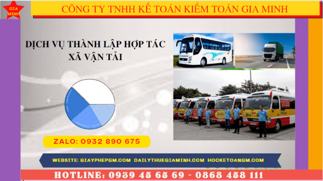 Dịch vụ thành lập hợp tác xã vận tải tại phú yên 4 Điều kiện thành lập hợp tác xã vận tải tại Phú Yên