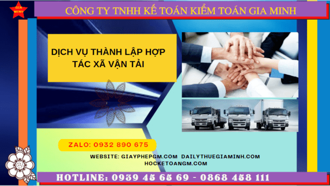 DỊCH VỤ THÀNH LẬP HỢP TÁC XÃ VẬN TẢI TẠI THANH HÓA 6 Dịch vụ thành lập hợp tác xã vận tải tại Thanh Hóa