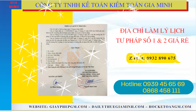 ĐỊa chỉ làm lý lịch tư pháp số 1 & 2 tại gia lai giá rẻ 4 Dịch vụ làm lý lịch tư pháp số 1 & 2 giá rẻ tại Gia Lai