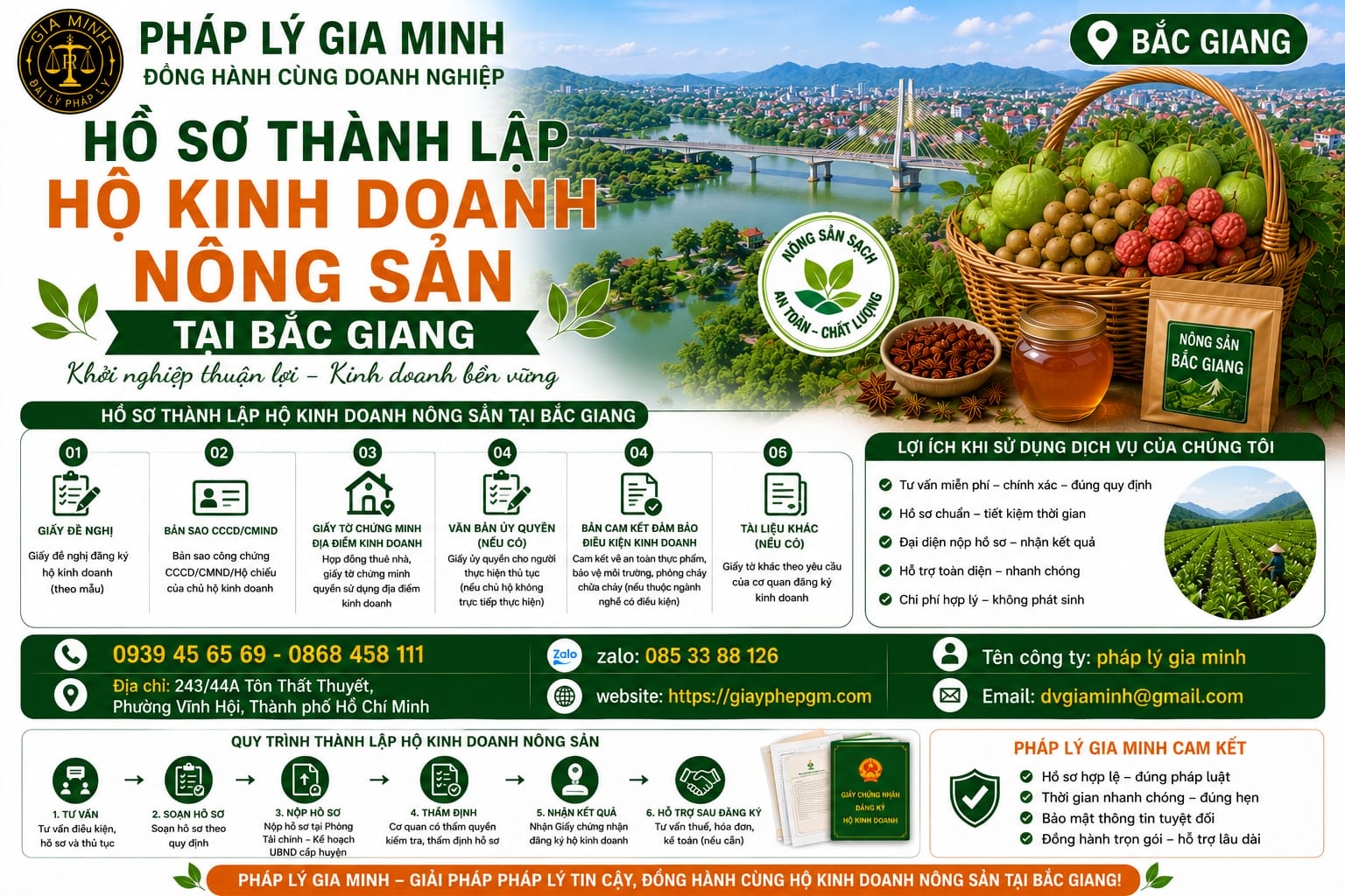 Hồ sơ thành lập hộ kinh doanh nông sản Bắc Giang