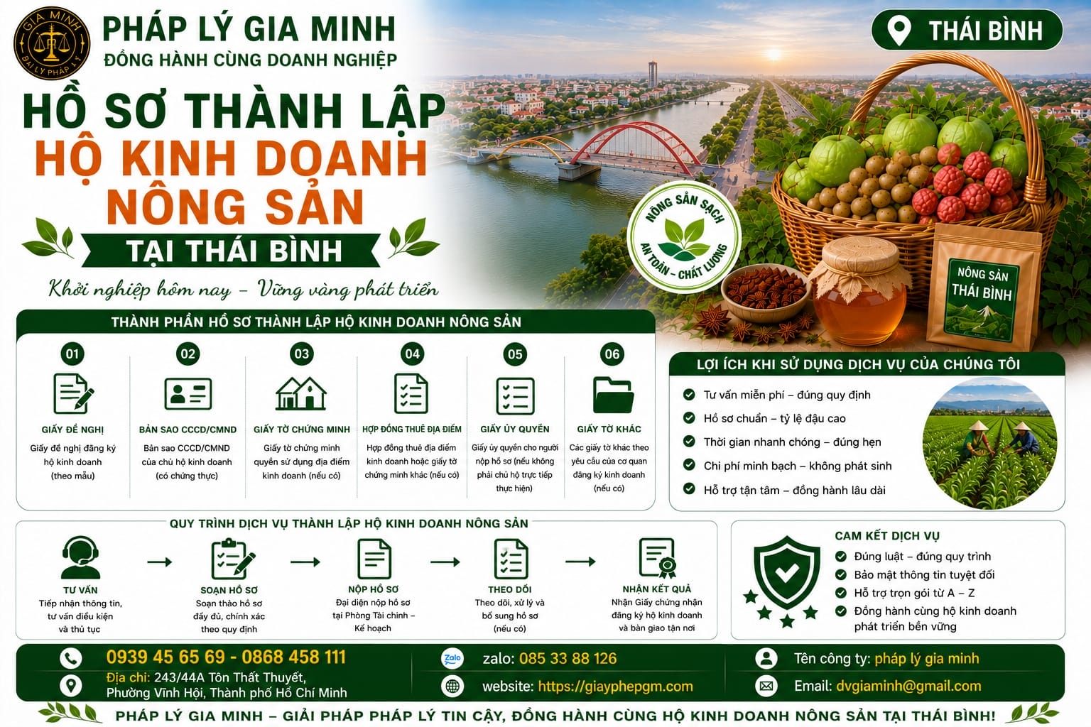Hồ sơ thành lập hộ kinh doanh nông sản Thái Bình