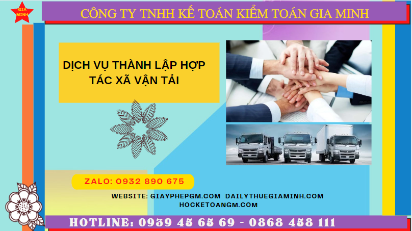 DỊCH VỤ THÀNH LẬP HỢP TÁC XÃ VẬN TẢI TẠI QUẬN 7 - TPHCM 6 Dịch vụ thành lập hợp tác xã vận tải tại Quận 7