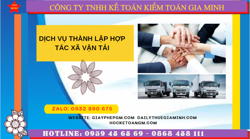 Dịch vụ thành lập hợp tác xã vận tải tại ninh bình 6 Dịch vụ thành lập hợp tác xã vận tải tại Ninh Bình
