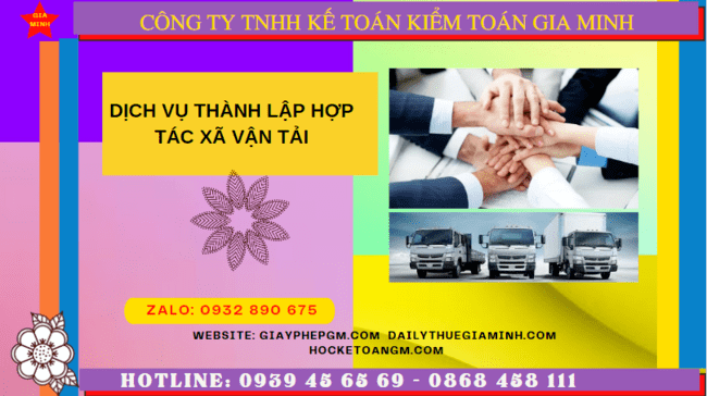 Dịch vụ thành lập hợp tác xã vận tải tại vĩnh phúc 6 Dịch vụ thành lập hợp tác xã vận tải tại Vĩnh Phúc
