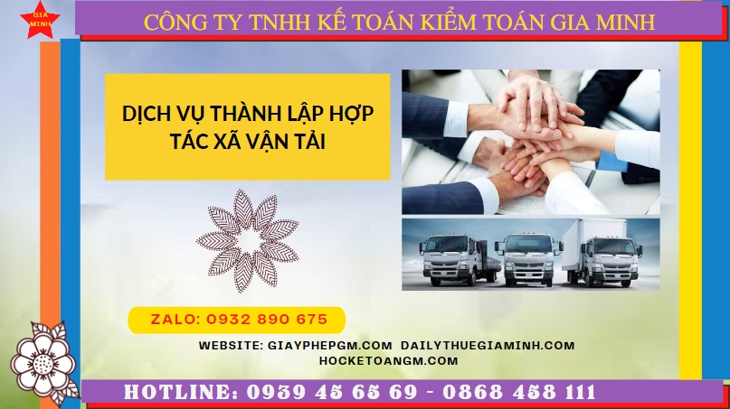 Dịch vụ thành lập hợp tác xã vận tải tại bắc kạn 6 Dịch vụ thành lập hợp tác xã vận tải tại Bắc Kạn