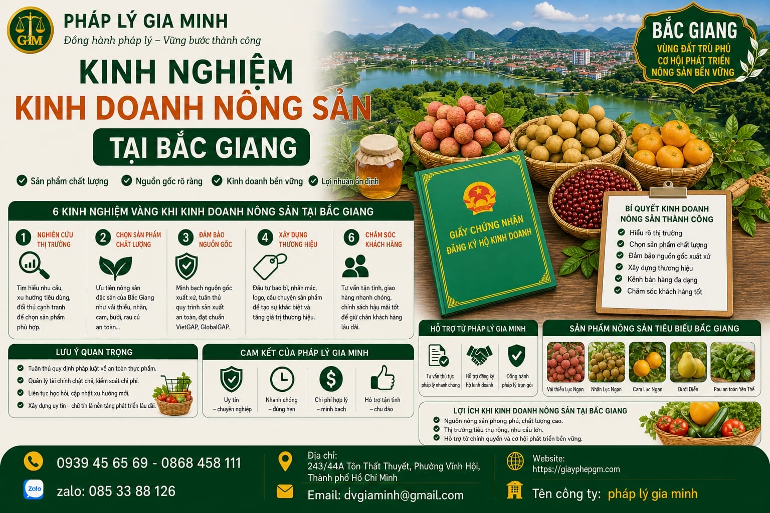 Kinh nghiệm kinh doanh nông sản tại Bắc Giang