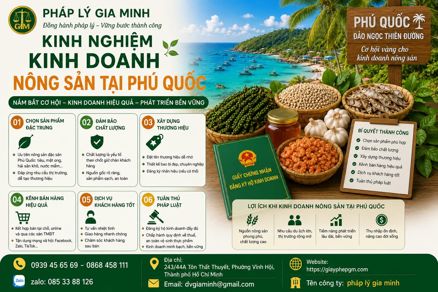Kinh nghiệm kinh doanh nông sản tại Phú Quốc