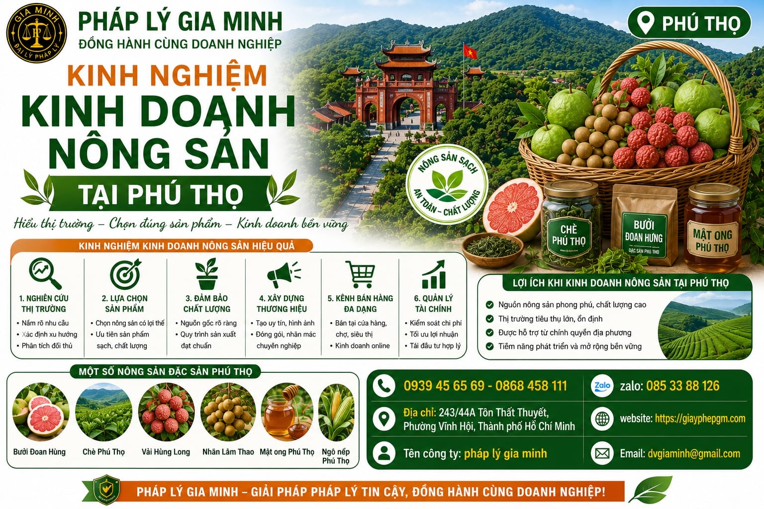 Kinh nghiệm kinh doanh nông sản tại Phú Thọ