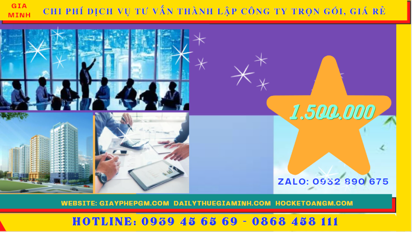 Dịch vụ tư vấn thành lập công ty trọn gói, giá rẻ tại hải dương 5 Chi phí thành lập công ty trọn gói bao nhiêu tại Hải Dương