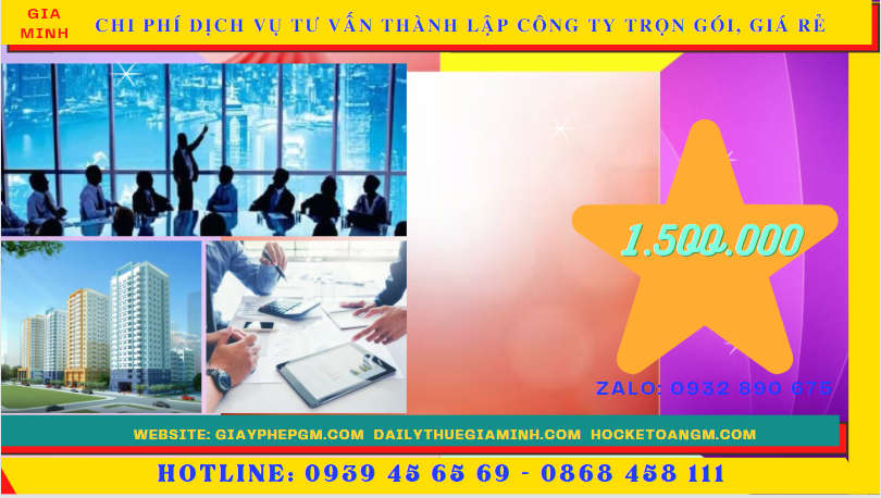 Dịch vụ tư vấn thành lập công ty trọn gói, giá rẻ tại thanh hóa 5 Chi phí thành lập công ty trọn gói bao nhiêu tại Thanh Hóa