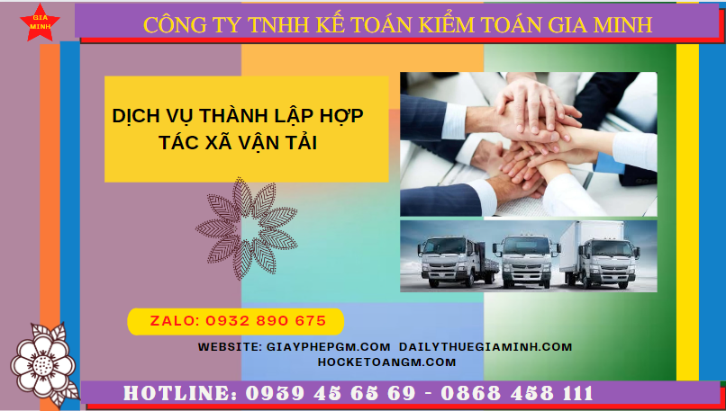 DỊCH VỤ THÀNH LẬP HỢP TÁC XÃ VẬN TẢI TẠI CAO BẰNG 6 Dịch vụ thành lập hợp tác xã vận tải tại Cao Bằng