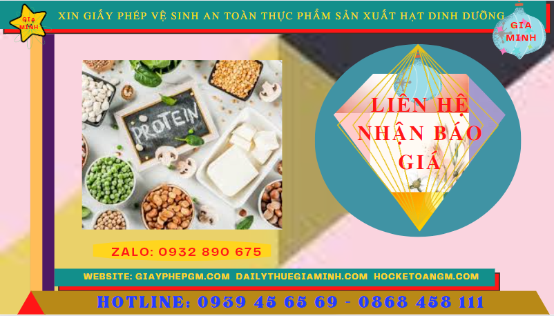 XIN GIẤY PHÉP VSATTP SẢN XUẤT HẠT DINH DƯỠNG TẠI YÊN BÁI 5 Chi phí thủ tục cấp giấy phép vệ sinh an toàn thực phẩm hạt dinh dưỡng tại Yên Bái