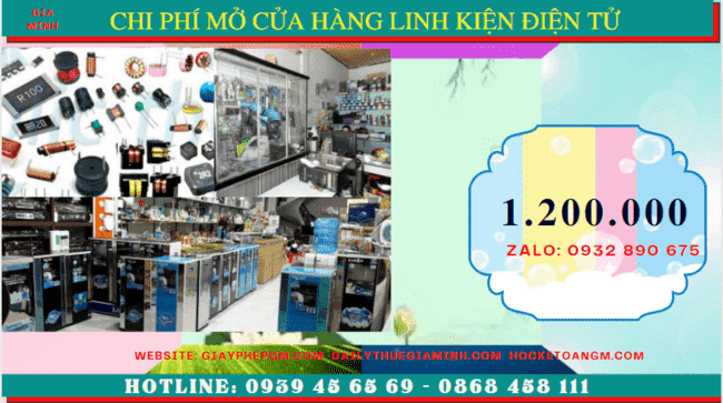 Mở cửa hàng bán linh kiện điện tử tại sóc trăng 5 Thành lập cửa hàng kinh doanh bán linh kiện điện tử bao nhiêu tiền tại Sóc Trăng