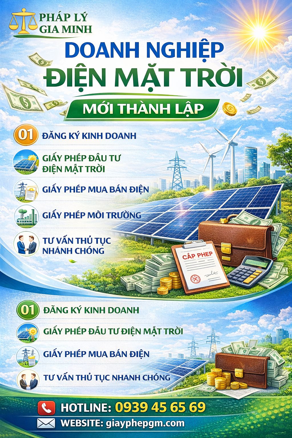 Quy trình thành lập công ty điện mặt trời tại bình phước