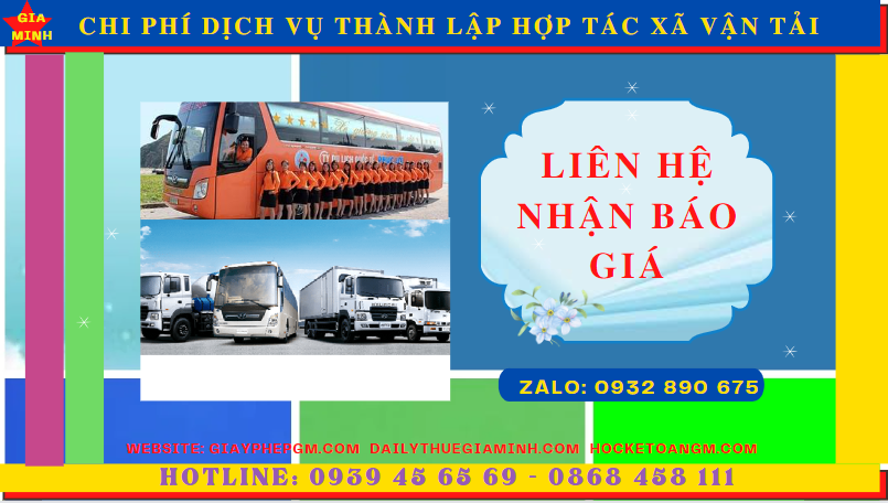 Dịch vụ thành lập hợp tác xã vận tải tại bình thuận 5 Chi phí thành lập hợp tác xã vận tải tại Bình Thuận