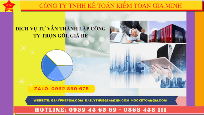 Dịch vụ tư vấn thành lập công ty trọn gói, giá rẻ tại Huế