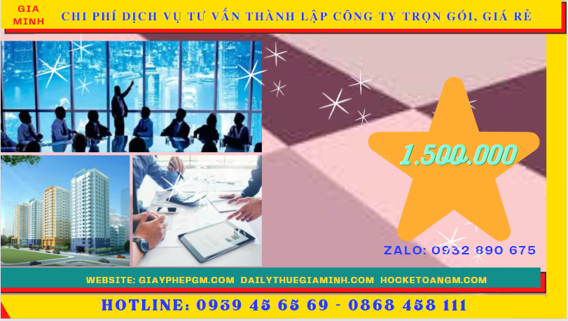 Dịch vụ tư vấn thành lập công ty trọn gói, giá rẻ tại nghệ an 5 Chi phí thành lập công ty trọn gói bao nhiêu tại Nghệ An