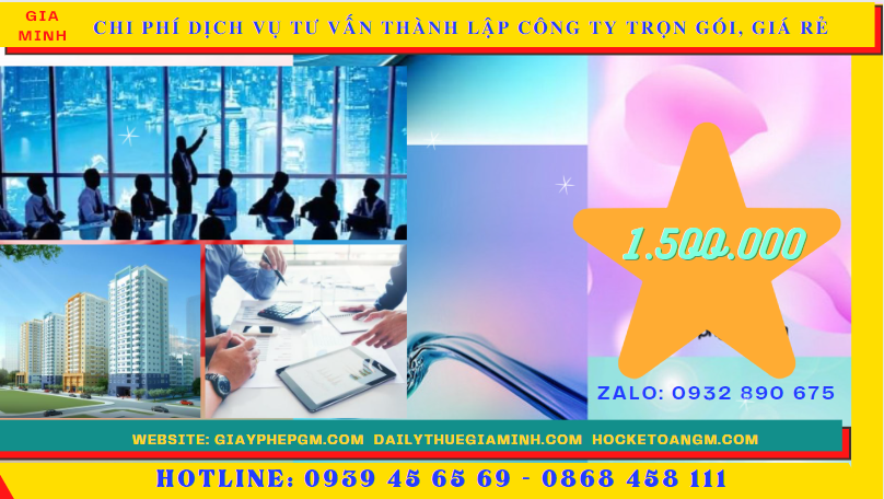 Dịch vụ tư vấn thành lập công ty trọn gói, giá rẻ tại quảng nam 5 Chi phí thành lập công ty trọn gói bao nhiêu tại Quảng Nam