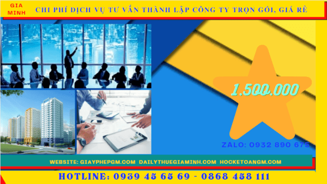 Dịch vụ tư vấn thành lập công ty trọn gói, giá rẻ tại quảng ngãi 5 Chi phí thành lập công ty trọn gói bao nhiêu tại Quảng Ngãi