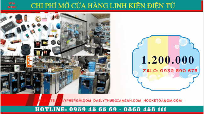 Mở cửa hàng bán linh kiện điện tử tại Bình Dương 5 Thành lập cửa hàng kinh doanh bán linh kiện điện tử bao nhiêu tiền tại Bình Dương