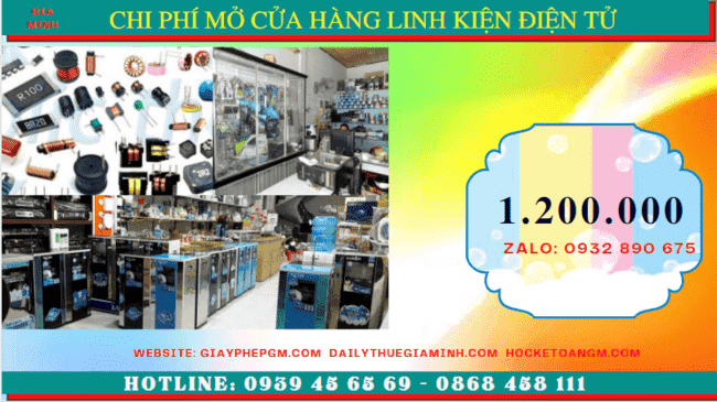 Mở cửa hàng bán linh kiện điện tử tại đồng nai 5 Thành lập cửa hàng kinh doanh bán linh kiện điện tử bao nhiêu tiền tại Đồng Nai