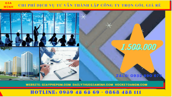 Dịch vụ tư vấn thành lập công ty trọn gói, giá rẻ tại nha trang 5 Chi phí thành lập công ty trọn gói bao nhiêu tại Nha Trang