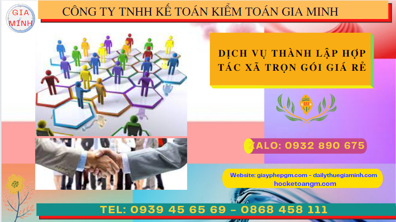 Dịch vụ thành lập hợp tác xã quảng trị trọn gói giá rẻ 4 Dịch vụ làm thủ tục thành lập hợp tác xã trọn gói giá rẻ tại Quảng Trị