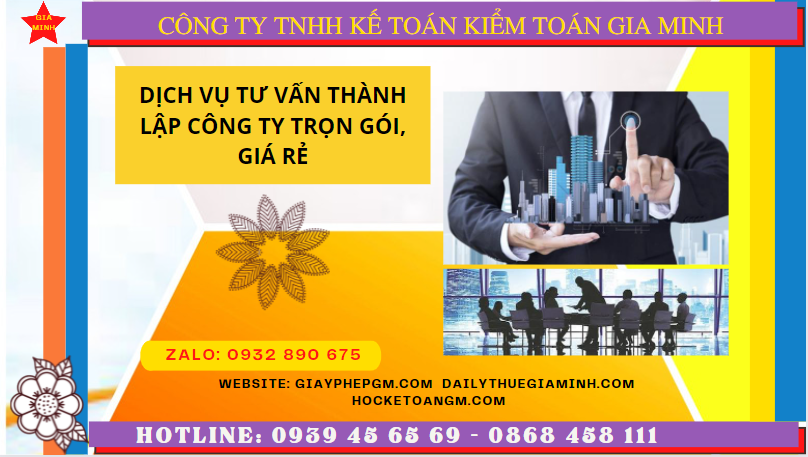 Dịch vụ thành lập công ty trọn gói giá rẻ tại Nha Trang