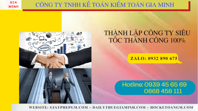 Thành lập công ty siêu tốc thành công 100% tại Ninh Bình