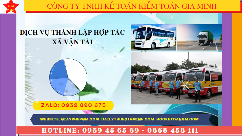 Dịch vụ thành lập hợp tác xã vận tải tại huế 4 Điều kiện thành lập hợp tác xã vận tải tại Huế