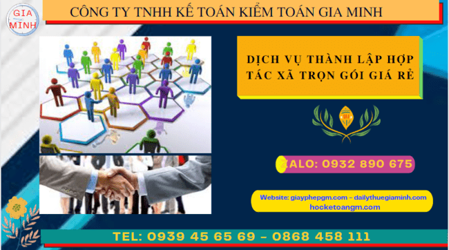 Dịch vụ thành lập hợp tác xã quận 3 - tphcm trọn gói giá rẻ 4 Dịch vụ làm thủ tục thành lập hợp tác xã trọn gói giá rẻ tại Quận 3 - TPHCM