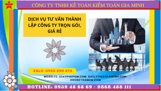 DỊch vụ tư vấn thành lập công ty trọn gói, giá rẻ tại bình định 4 Dịch vụ thành lập công ty trọn gói giá rẻ tại Bình Định