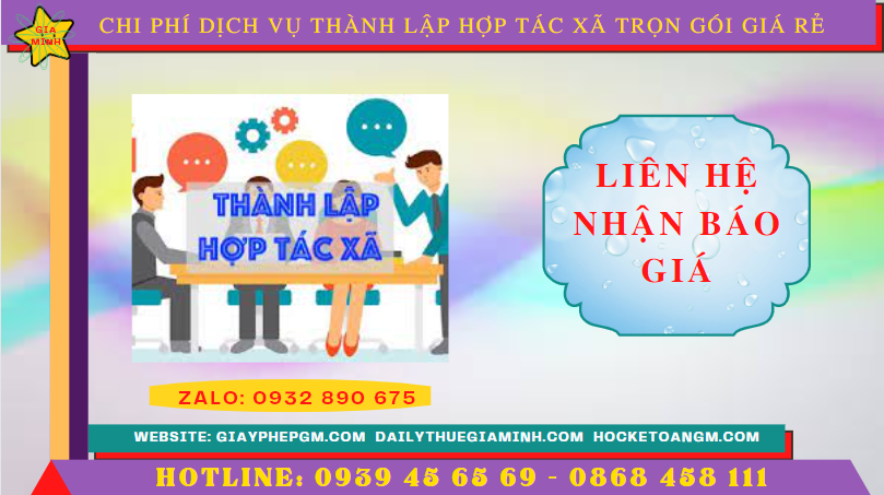 Dịch vụ thành lập hợp tác xã ninh bình trọn gói giá rẻ 5 Chi phí dịch vụ thành lập hợp tác xã tại Ninh Bình