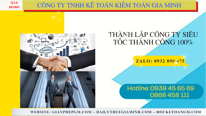 Thành lập công ty siêu tốc thành công 100% tại điện biên 6 Thành lập công ty siêu tốc thành công 100% tại Điện Biên