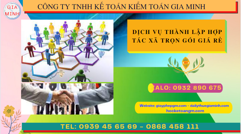 Dịch vụ thành lập hợp tác xã bắc giang trọn gói giá rẻ 4 Dịch vụ làm thủ tục thành lập hợp tác xã trọn gói giá rẻ tại Bắc Giang
