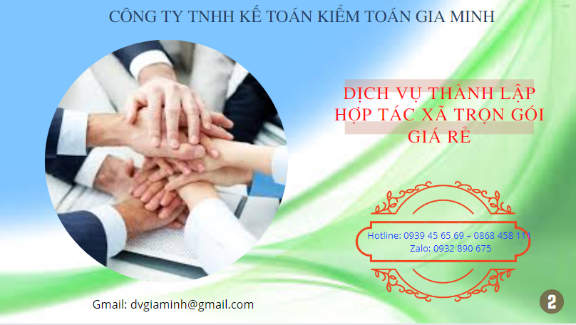 Dịch vụ thành lập hợp tác xã nam định trọn gói giá rẻ 6 Dịch vụ thành lập hợp tác xã Nam Định trọn gói giá rẻ