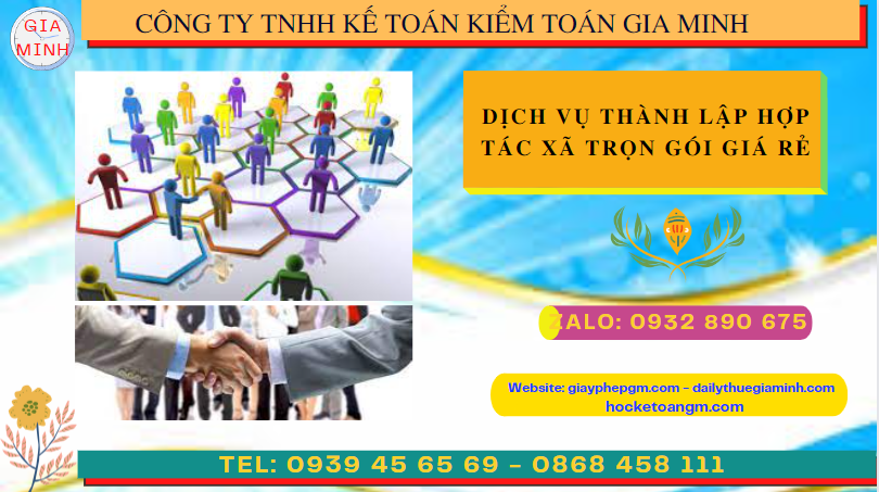Dịch vụ thành lập hợp tác xã hà giang trọn gói giá rẻ 4 Dịch vụ làm thủ tục thành lập hợp tác xã trọn gói giá rẻ tại Hà Giang