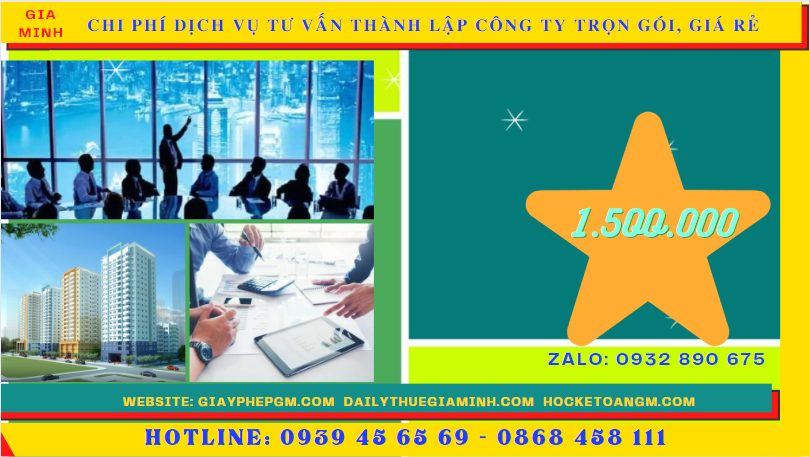 Dịch vụ tư vấn thành lập công ty trọn gói, giá rẻ tại tây ninh 5 Chi phí thành lập công ty trọn gói bao nhiêu tại Tây Ninh