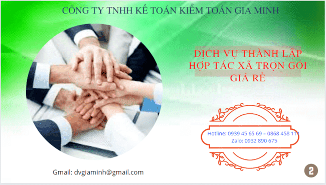 Dịch vụ thành lập hợp tác xã ninh bình trọn gói giá rẻ 6 Hướng dẫn trình tự thành lập hợp tác xã tại Ninh Bình