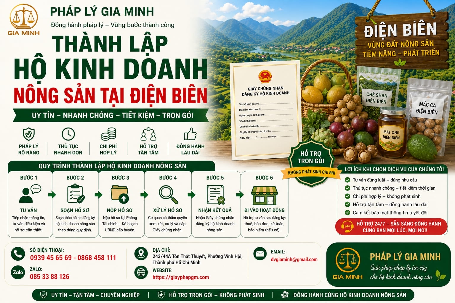 Thành lập hộ kinh doanh nông sản tại Điện Biên – Nhanh chóng, uy tín, trọn gói 13 Thành lập hộ kinh doanh nông sản tại Điện Biên