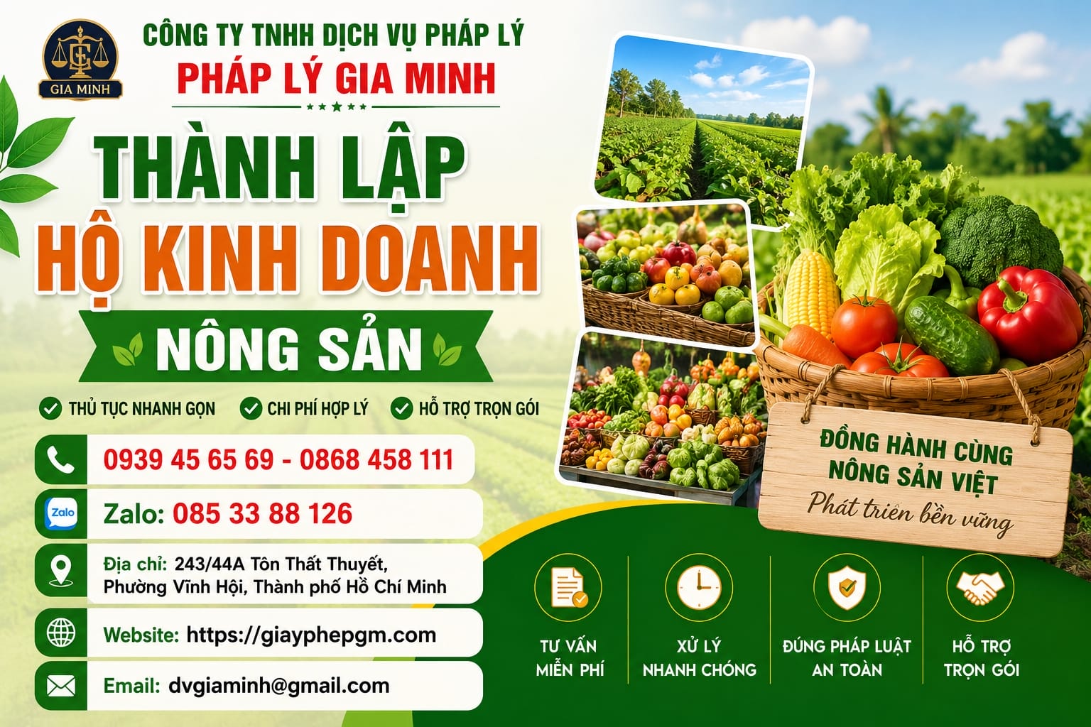 Thành lập hộ kinh doanh nông sản tại Hưng Yên