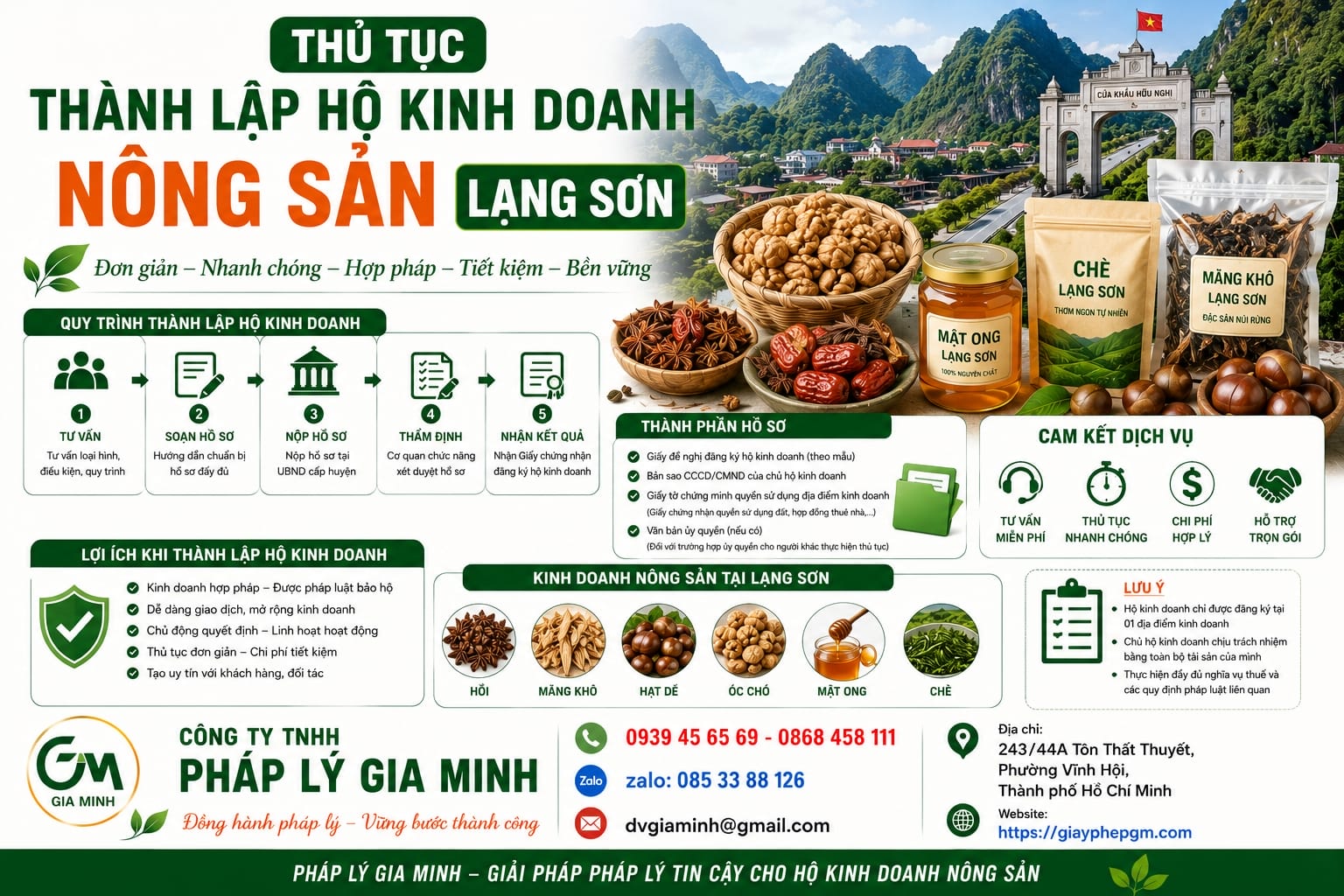 THÀNH LẬP HỘ KINH DOANH NÔNG SẢN TẠI LẠNG SƠN 10 Thành lập hộ kinh doanh nông sản tại Lạng Sơn