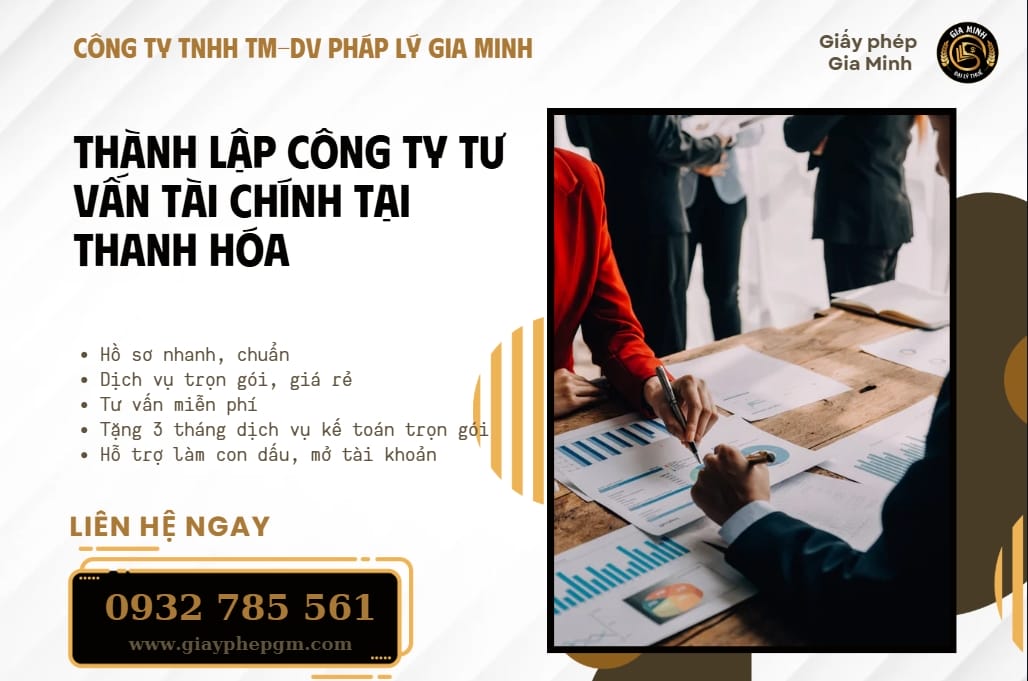 Thủ tục thành lập công ty tư vấn tài chính tại Thanh Hóa – Hướng dẫn chi tiết 2025 5 Thủ tục thành lập công ty tư vấn tài chính tại Thanh Hóa