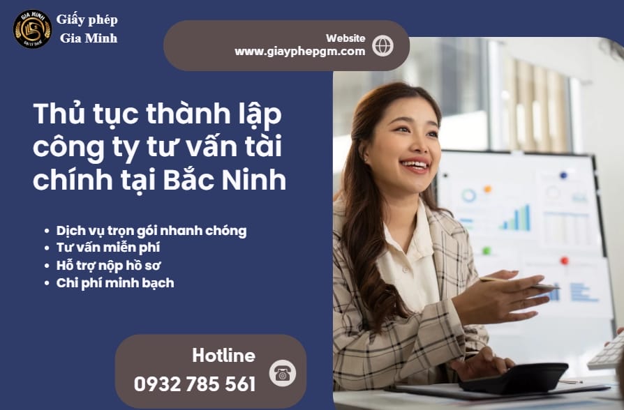 Thủ tục thành lập công ty tư vấn tài chính tại Bắc Ninh