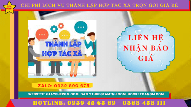 Dịch vụ thành lập hợp tác xã lạng sơn trọn gói giá rẻ 5 Chi phí dịch vụ thành lập hợp tác xã Lạng Sơn trọn gói giá rẻ
