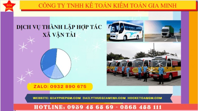 Dịch vụ thành lập hợp tác xã vận tải tại ninh bình 4 Điều kiện thành lập hợp tác xã vận tải tại Ninh Bình