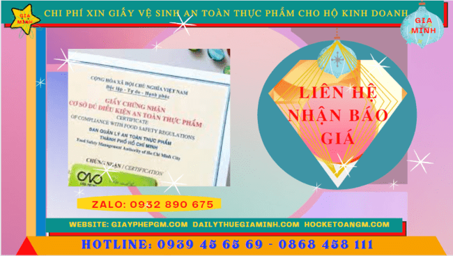 XIN GIẤY VỆ SINH AN TOÀN THỰC PHẨM CHO HỘ KINH DOANH TẠI THÀNH PHỐ HƯNG YÊN 5 Chi phí xin giấy vệ sinh an toàn thực phẩm cho hộ kinh doanh uy tín tại Thành Phố Hưng Yên