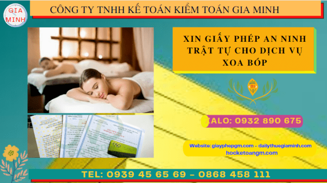 Xin giấy phép an ninh trật tự cho dịch vụ xoa bóp tại quảng trị 4 Thủ tục xin giấy phép an ninh trật tự ở Quảng Trị